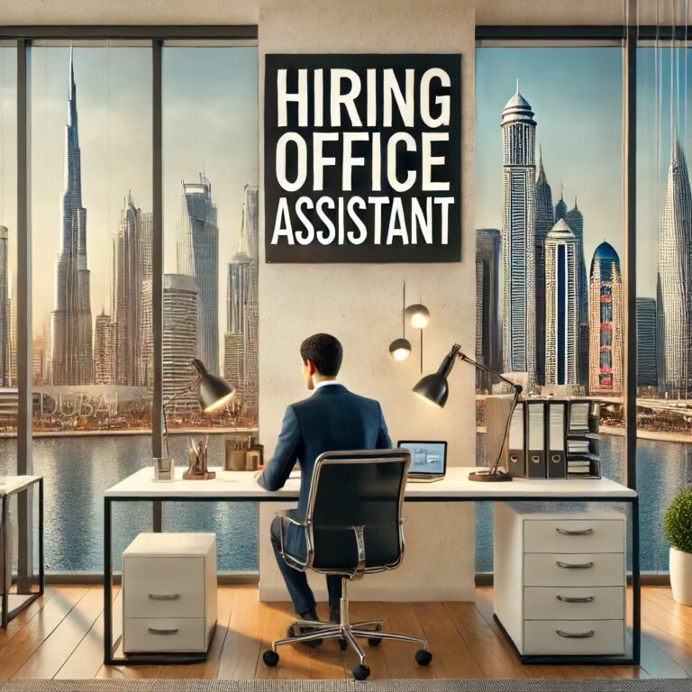 office assistant job in Dubai